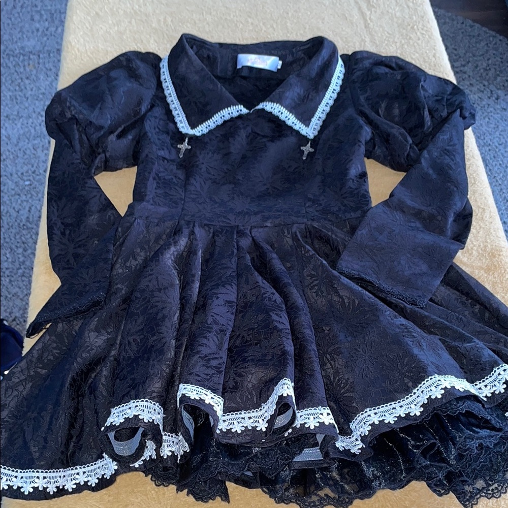 Goth cosplay mystical layered mini dress medium